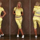 Sexy Luxury Tracksuit RD-3973-Yellow Satin