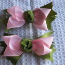 Light Pink w/  Green Bow