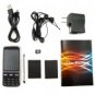 Quad Band Dual SIM Cellphone - Slim Touchscreen Mobile (Black)