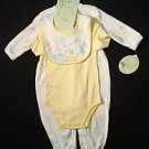 MULTI VITAMINS Boy's 6-9 Months Three-Piece Set, NEW