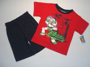 DISNEY TOY STORY Boy's 2T BUZZ LIGHTYEAR Shorts Outfit