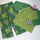 CARTER'S Super-Comfy Boys 4T Fleece Pajama Set Football