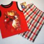 MARVEL IRONMAN Boy's Sz 2T Tank Top, Shorts Outfit, NEW