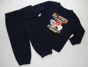 JOE BOXER Boy's 18 Months Blue 'SPORTS' Sweat Outfit