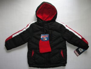 HK58 by HAWKE & CO. Boy's 4T Bubble Jacket, Black, NEW