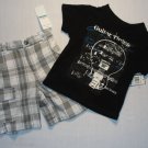 KENNETH COLE Boy's 6-9 M 'Guitar' Shorts Outfit, NEW