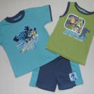 DISNEY TOY STORY BUZZ LIGHTYEAR 3T 3-Pc Shorts Set NEW