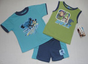 DISNEY TOY STORY BUZZ LIGHTYEAR 3T 3-Pc Shorts Set NEW