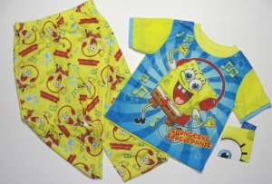 NICKELODEON Boy's 3T SPONGEBOB Pajama Pants Set, NEW