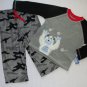 CARTER'S Boy's 2T Camoflauge Snow Monster Fleece Pajama Set, NEW