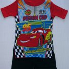 DISNEY CARS PISTON CUP Size 4 Pajama Shorts Set, NEW