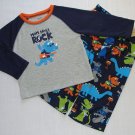 CARTER'S Boy's 2T Dinosaur 'Mom Says I Rock' Pajama Set, NEW