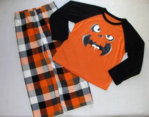 CARTER'S Boy's Size 4 HALLOWEEN MONSTER Pajama Set, New Without Tags