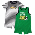 CARTER'S Boy's 6 Months Romper Set, TRUCK LOAD OF CUTE, NEW