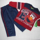 SESAME STREET Boy's Size 4T ELMO Varsity Sports Pants Set, NEW
