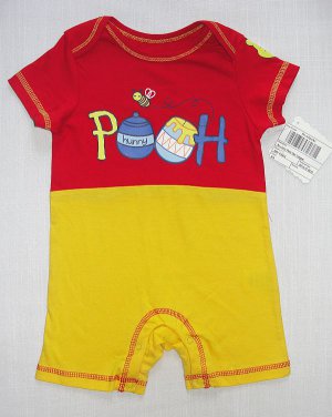 DISNEY Boy's 6-9 Months POOH One-Piece Romper, Costume, NEW