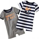 CARTER'S Boy's 6 Months PIRATE DOG, MOMMY'S 1st Mate Romper Set, NEW