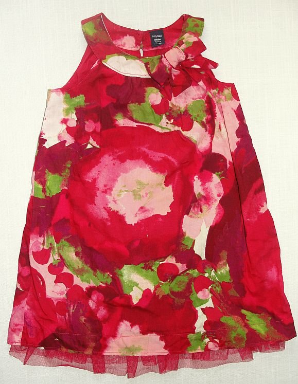 BABY GAP Girl's Size 3 Floral Sleeveless Dress, Sundress