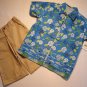 BUSTER BROWN Boys Size 5 Three-Piece Tropical Island Shorts Set NEW