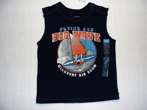 THE CHILDREN'S PLACE Boy's 12 Months Sleeveless WINDSURF, SURF Tank Top, NEW