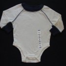 OLD NAVY Boy's 3-6 Months Long-Sleeved Ivory Bodysuit, NEW
