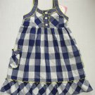 YOUNGLAND Girl's Size 6X Blue White Checkered Sundress, Dress, NEW
