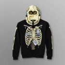 FSD Boy's Size 4 SKELETON Hoodie Zipper Costume Jacket, Halloween