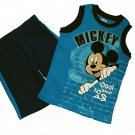 DISNEY MICKEY MOUSE CLUBHOUSE Boy's 4T Shorts Outfit, Set, NEW