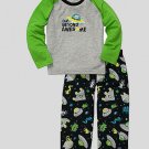 CARTER'S Boy's Size 4T SPACE ALIEN Pajama Pants Set, NEW