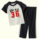 CARTER'S Boy's 3 Months Baseball DADDY'S ROOKIE Shirt, Pants Set, NEW