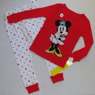 DISNEY Classic MINNIE MOUSE Dot Girl's Size 5 Pajama Set, NEW