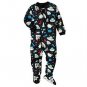 CARTER'S Boy's Size 24 Months Blue SPACE ALIEN SPACESHIP Pajama Sleeper, New