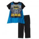 BATMAN Boy's Size 3T Caped Short-Sleeved Pajama Set, New