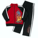 MARVEL Boy's Size 5 IRONMAN Zipper Top Jacket, Athletic Pants Set NEW