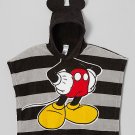 DISNEY MICKEY MOUSE Fleece Hooded Ponch, 21" X 24", NEW