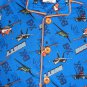 DISNEY PLANES DUSTY Boy's Size 4/5 Flannel Coat Pajama Set, NEW