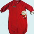 CARTER'S CHILD OF MINE 0-9 Month Fleece First CHRISTMAS SANTA Sleeper Sack, NEW