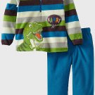 SESAME STREET Boy's Size 4T DINOSAUR Fleece Pants Set, Outfit, NEW