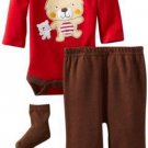 BON BEBE Boy's 6-9 Months TEDDY BEAR 3-Piece Outfit, Set, NEW