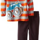SESAME STREET Boy's Size 4T MONSTER TRUCK Fleece Pants Set, Outfit, NEW