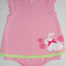FIRST IMPRESSIONS Size 12 Months Piink Bunny Romper, One-Piece, NEW
