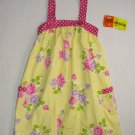 PENELOPE MACK Girl's 4T Yellow Dot Floral Sundress, Dress, NEW
