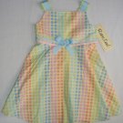 RARE, TOO! Girl's Size 4T Yellow Polka Dot Ribbon Sundress, Dress, NEW
