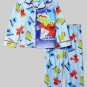 SESAME STREET BEST FRIENDS ELMO COOKIE, OSCAR Size 3T Pajama Set, NEW
