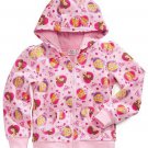 DISNEY PRINCESS Girl's Size 3T Pink Hooded Jacket Hoodie Faux Fur, NEW