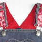 GAP STRETCH Girl's Size 5 Toddler Valentine's Heart Blue Denim Dress Jumper