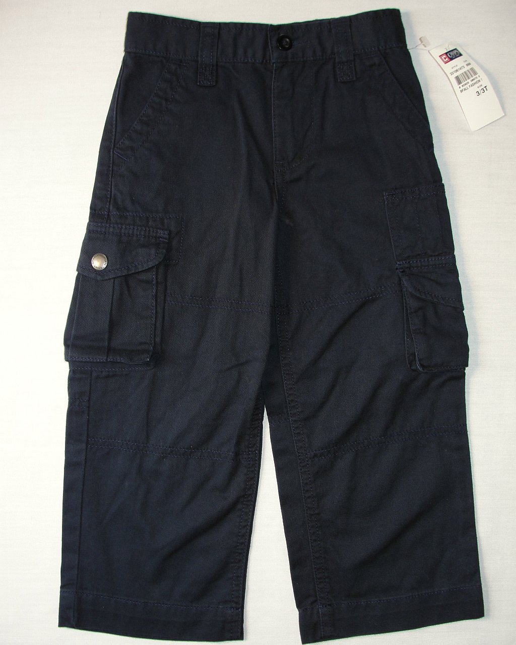 CHAPS Boy's Size 3/3T Navy Blue Cargo Pants, NEW, NWT