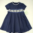 BONNIE JEAN Girl's Size 3T Blue Rose Lace Occasion Dress, NEW