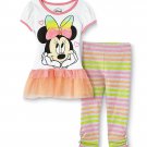 DISNEY Girl's Size 3T MINNIE MOUSE Tulle Tutu Tunic, Leggings Outfit, NEW