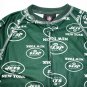 NFL NEW YORK JETS Boy's Size 3T Green Footed Pajama Sleeper, NEW